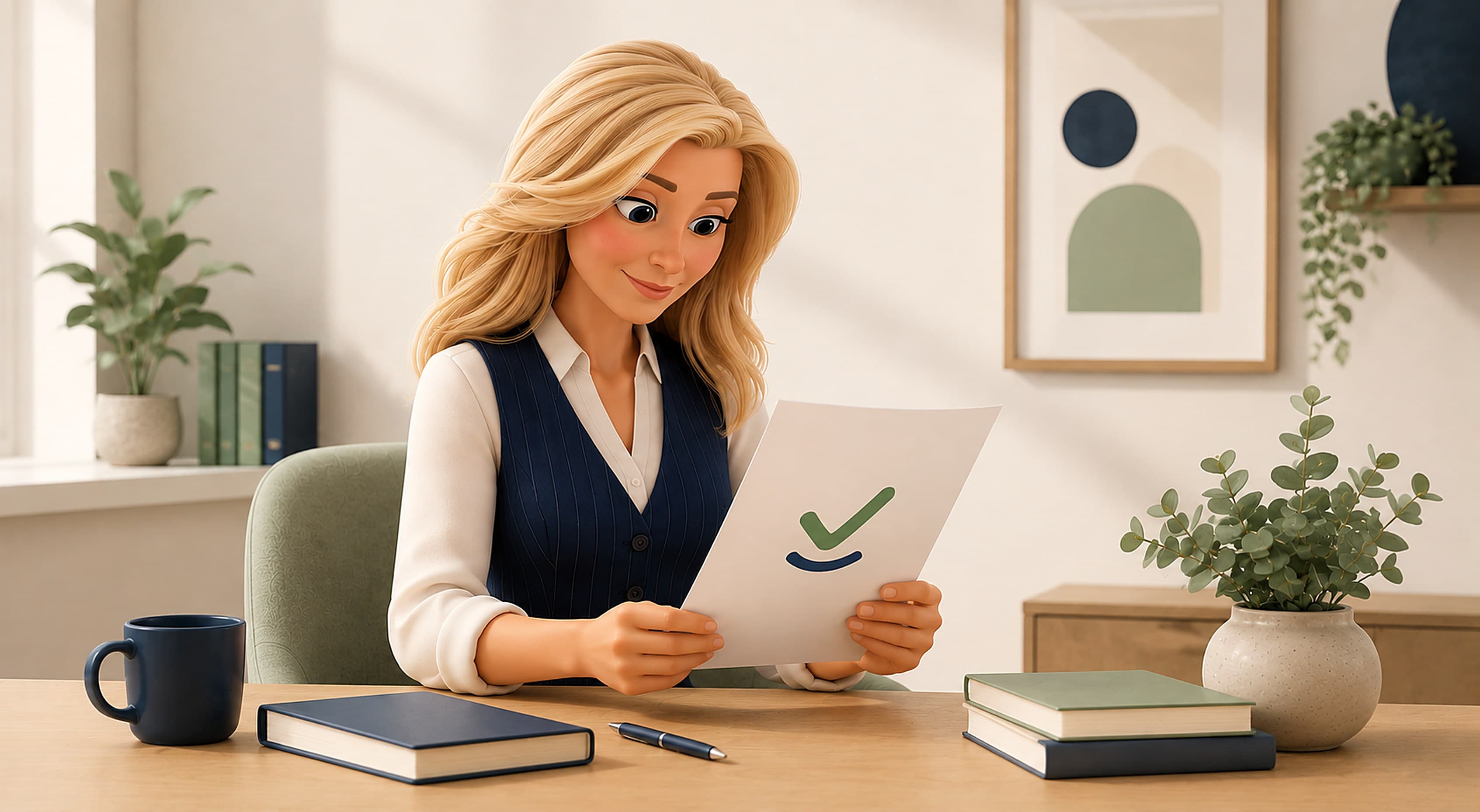 A coach reviewing a document confirming their accreditation has been independently assessed