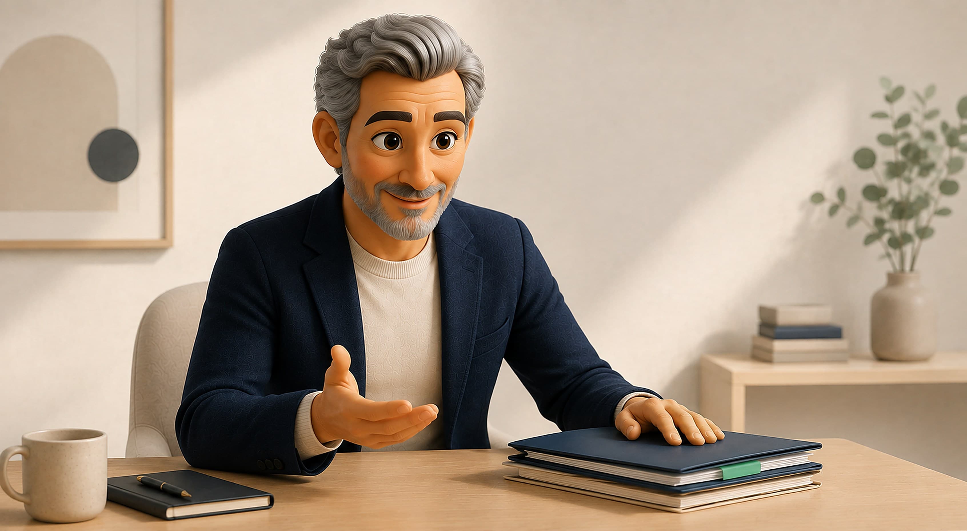 A coach discussing their extensive coaching track record with a buyer